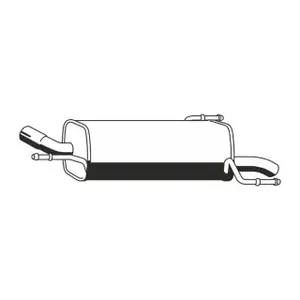ERNST 011198 Endschalld&auml;mpfer Auspuff f&uuml;r OPEL Corsa C 1.3 CDTI 1.7 DI/DTI bis 10.2006