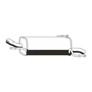 ERNST 011273 Endschalld&auml;mpfer f&uuml;r OPEL Corsa C Tigra B 1.2 1.4 / TwinPort 75-90 PS 9129833