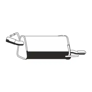 ERNST 033268 Endschalld&auml;mpfer Auspuff Endtopf f&uuml;r OPEL Meriva A 1.8 125 PS Z18XE 93335170