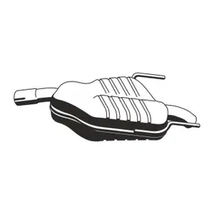 ERNST 043212 Endschalld&auml;mpfer Auspuff f&uuml;r OPEL Vectra C / CC 2.0 16V Turbo 2.2 DGi 3.2 V6