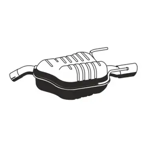 ERNST 043281 Endschalld&auml;mpfer Auspuff Endtopf f&uuml;r OPEL Vectra C / CC 2.2 16V 147 PS Z22SE