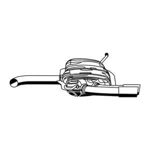 ERNST 203104 Endschalld&auml;mpfer f&uuml;r AUDI A3 Sportback (8PA) 1.6 FSI 115 PS 1K6253609AS