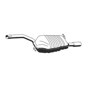ERNST 244152 Endschalld&auml;mpfer f&uuml;r AUDI A4 B6 2.0 / FSI 130/150 PS ab 12.2000 8E0253609AT