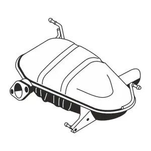 ERNST 251006 Endschalld&auml;mpfer f&uuml;r BMW 1er E87 116i 118i N45 N46 09.04-02.2007 18107528813