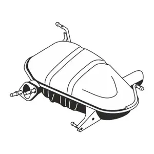 ERNST 251013 Endschalld&auml;mpfer Auspuff Endtopf f&uuml;r BMW 1er E81 120i N46 B20B 156 PS