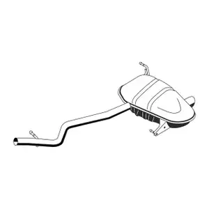 ERNST 251020 Endschalld&auml;mpfer Auspuff f&uuml;r BMW 1er E81 E87 116i 118i 120i N43 122-170 PS