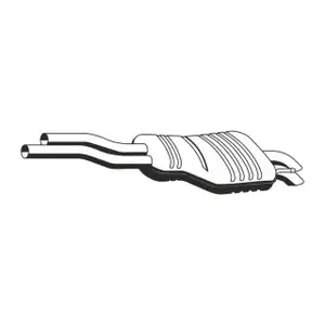 ERNST 275088 Endschalld&auml;mpfer Auspuff f&uuml;r BMW 3er E46 / Coupe / Touring 330d 330xd M57