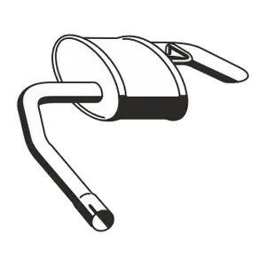 ERNST 343084 Endschalld&auml;mpfer f&uuml;r FORD Mondeo 1 2 2.0i 16V 131/136 PS bis 04.1997 rechts