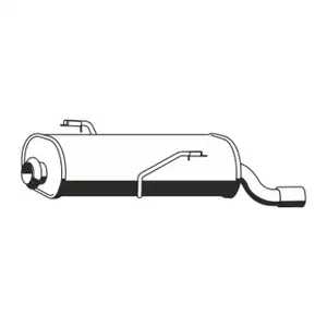 ERNST 505048 Endschalld&auml;mpfer Auspuff f&uuml;r PEUGEOT 206 / CC 1.4i 1.6i / 16V 75/89/109 PS