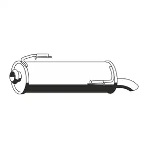 ERNST 505208 Endschalld&auml;mpfer Auspuff f&uuml;r PEUGEOT 206 1.4 HDi eco 70 bis 10.2003 1.9D