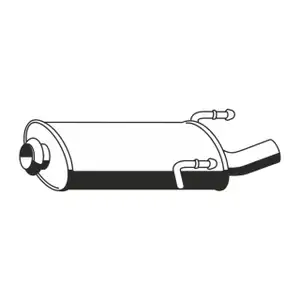 ERNST 506038 Endschalld&auml;mpfer Auspuff f&uuml;r PEUGEOT 406 2.0 16V 132/135/136 PS 1726.AQ