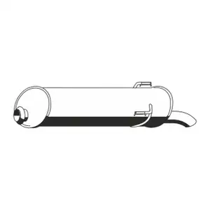 ERNST 510004 Endschalld&auml;mpfer Auspuff Endtopf f&uuml;r PEUGEOT 306 1.1 1.4 1.6 1.8 1.8/1.9D