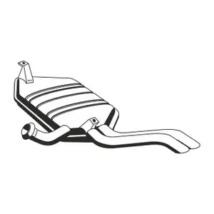 ERNST 525091 Endschalld&auml;mpfer Auspuff Endtopf f&uuml;r RENAULT Laguna 2 2.0 16V 1.9/2.0/2.2 dCi