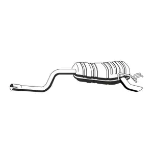 ERNST 551137 Endschalld&auml;mpfer Auspuff f&uuml;r FIAT Idea 350 Punto 188 LANCIA Musa Ypsilon 1.4