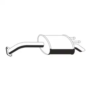 ERNST 646062 Endschalld&auml;mpfer Auspuff f&uuml;r HYUNDAI Matrix (FC) 1.6 1.8 1.5 CRDi 2873017000