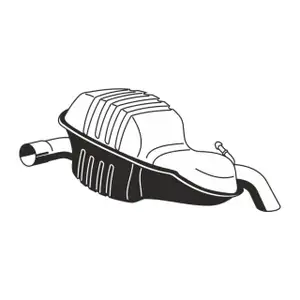 ERNST 650120 Endschalld&auml;mpfer Auspuff f&uuml;r VOLVO S80 I 2.4/2.5 T 140/170/200/210 PS 8638484