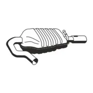 ERNST 651127 Endschalld&auml;mpfer Auspuff Endtopf f&uuml;r VOLVO V70 III D4 D5 163-215 PS rechts