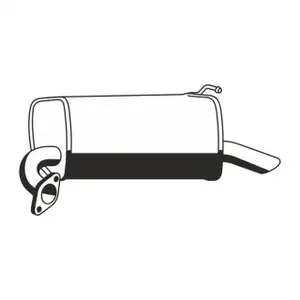 ERNST 670074 Endschalld&auml;mpfer Auspuff Endtopf f&uuml;r MAZDA 6 (GG GY) 1.8 2.0 2.0DI