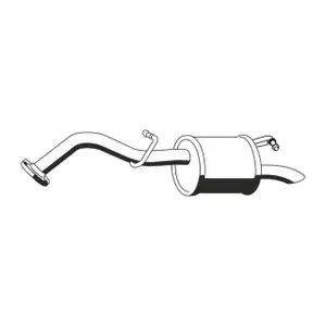 ERNST 687096 Endschalld&auml;mpfer f&uuml;r TOYOTA Yaris (P9) 1.3 VVT-i 11.2005-11.2008 17430-0J030