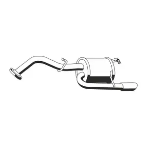 ERNST 687102 Endschalld&auml;mpfer f&uuml;r TOYOTA Yaris (_P9_) 1.33 VVT-i 99/100 PS 17430-0Y010