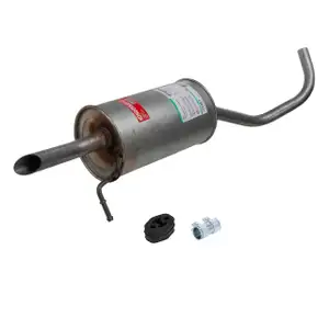 ERNST Endschalld&auml;mpfer Auspuff Endtopf + Anbausatz f&uuml;r VW Fox 5Z 1.2 55 PS