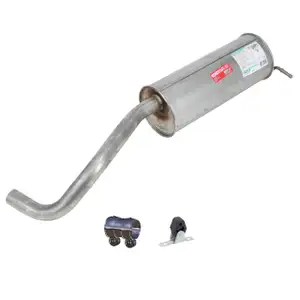 ERNST Endschalld&auml;mpfer Auspuff + Anbausatz f&uuml;r VW Polo 5 Ibiza 4 Fabia 2 1.2/1.6 TDI