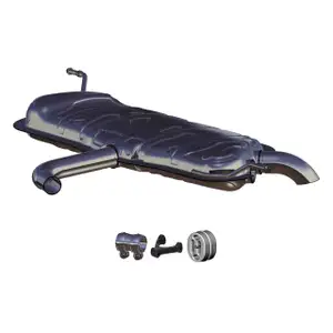 ERNST Endschalld&auml;mpfer Auspuff + Anbausatz f&uuml;r VW Golf 5 / Plus 1.4 16V / FSI 75/80/90 PS