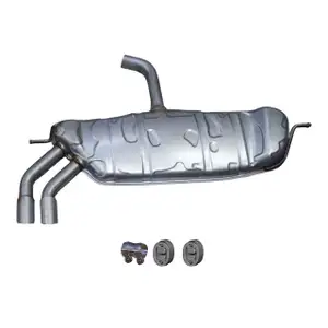 ERNST Endschalld&auml;mpfer Auspuff Endtopf + Anbausatz f&uuml;r VW Golf 7 1.4 TSI 122/125 PS