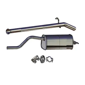 ERNST Enschalld&auml;mpfer + Abgasrohr + Anbausatz f&uuml;r RENAULT Twingo 2 1.2 / 16V 58/75/76 PS