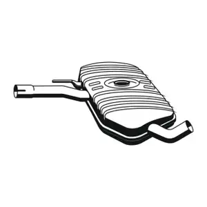 ERNST 133104 Mittelschalld&auml;mpfer MItteltopf f&uuml;r VW Passat B3/B4 1.8/2.0 16V 136 PS mit Kat