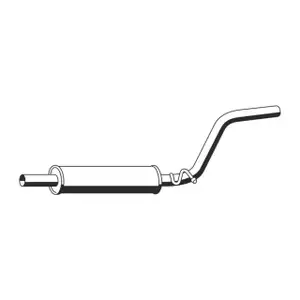 ERNST 140003 Mittelschalld&auml;mpfer f&uuml;r VW Caddy 3 1.6 06.05-02.10 kurzer Radstand 2K0253209A