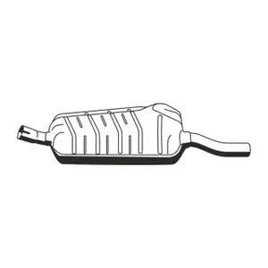 ERNST 275040 Mittelschalld&auml;mpfer f&uuml;r BMW 3er E46 / Touring / Coupe 316i 318i M43 105/118PS