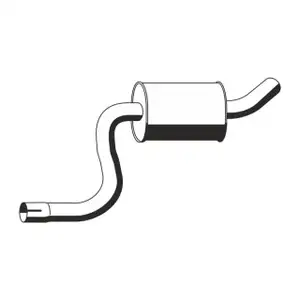 ERNST 310215 Mittelschalld&auml;mpfer Schalld&auml;mpfer Mitteltopf f&uuml;r FORD Fiesta 5 MK5 ST150