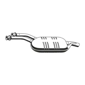 ERNST 374231 Mittelschalld&auml;mpfer f&uuml;r MERCEDES E-Klasse T-Model S124 280TE 300TE 320TE M104