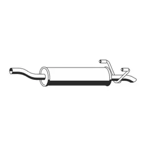 ERNST 390088 Mittelschalld&auml;mpfer f&uuml;r MERCEDES-BENZ Sprinter B906 OM646 OM642 9064900801