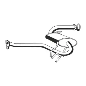 ERNST 540070 Mittelschalld&auml;mpfer f&uuml;r ALFA ROMEO GTV Spider (916_) 1.8/2.0 16V 2.0/3.0 V6