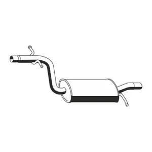 ERNST 645225 Mittelschalld&auml;mpfer f&uuml;r SKODA Octavia 2 VW Jetta 3 1.6 FSI BLF 1K0253209K