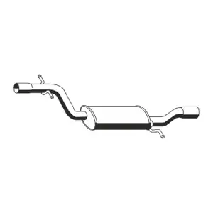 ERNST 645287 Mittelschalld&auml;mpfer f&uuml;r SKODA Octavia 2 VW Jetta 3 2.0 FSI 150 PS 1K0253209R
