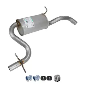 ERNST Mittelschalld&auml;mpfer + Anbausatz f&uuml;r VW Touran 1T1 1T2 1.4 TSI 2.0 FSI bis 09.2007