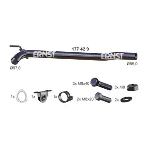 ERNST 177429 Reparaturrohr Hosenrohr KAT + Anbausatz f&uuml;r VW Transporter T4 2.5 TDI