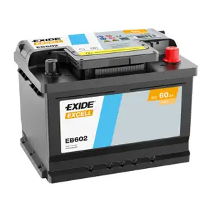EXIDE EB602 EXCELL Autobatterie Batterie Starterbatterie 12V 60Ah EN520A