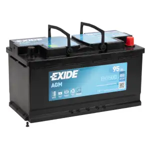 EXIDE EK950B AGM START-STOP Autobatterie Starterbatterie 12V 95Ah EN850A