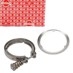 ELRING / FA1 Rohrverbinder Klemmschelle + Dichtung Abgasrohr BMW E90-93 E60/61 X3 X5 M57
