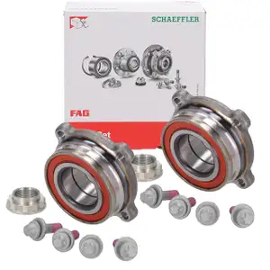 2x FAG 713649410 Radlagersatz Radlager f&uuml;r BMW 5er E34 E39 E60 E61 hinten 33411095652