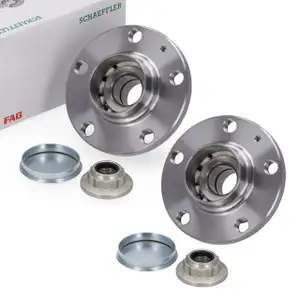 2x FAG Radnabe f&uuml;r VW Polo 4 5 Fox A1 8X A2 Ibiza 3 4 Fabia 1 2 3 4 hinten 6QD501611