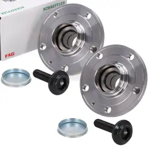 2x FAG 713610830 Radnabe + Radlager f&uuml;r VW Caddy 3 4 / Alltrack hinten 1T0501611AN