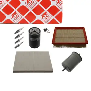 febi Filterset + 4x Z&uuml;ndkerze f&uuml;r VW Golf 3 + Golf 4 Cabrio + Vento 1.8 2.0 75-116 PS