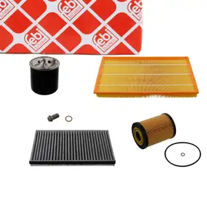 febi Filterset f&uuml;r MERCEDES Viano CDI 3.0 Vito/Mixto 120 CDI 204 PS W639 OM642