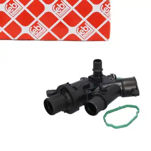 febi Thermostat + Geh&auml;use + Sensor f&uuml;r PEUGEOT 407 807 CITROEN C4 2 FORD Kuga 2 2.0 DIESEL