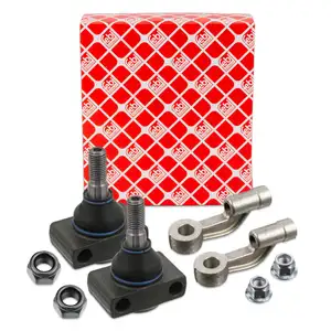 2x febi Traggelenk + Spurstangenkopf f&uuml;r SMART Cabrio City-Coupe ForTwo 450 vorne